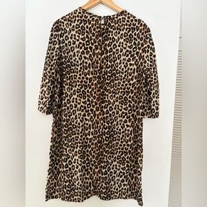 Equipment Leopard Print Shift Dress